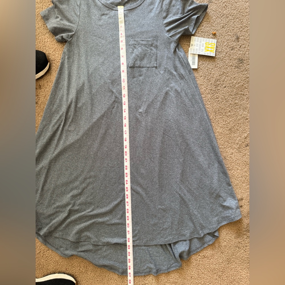 NEW WITH TAGS LuLaRoe Gray High Low Dress CARLY XXS - Picture 10 of 12
